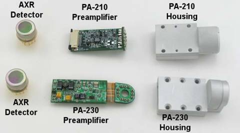 axr detector, pa-210/pa-230 preamplifier, housing